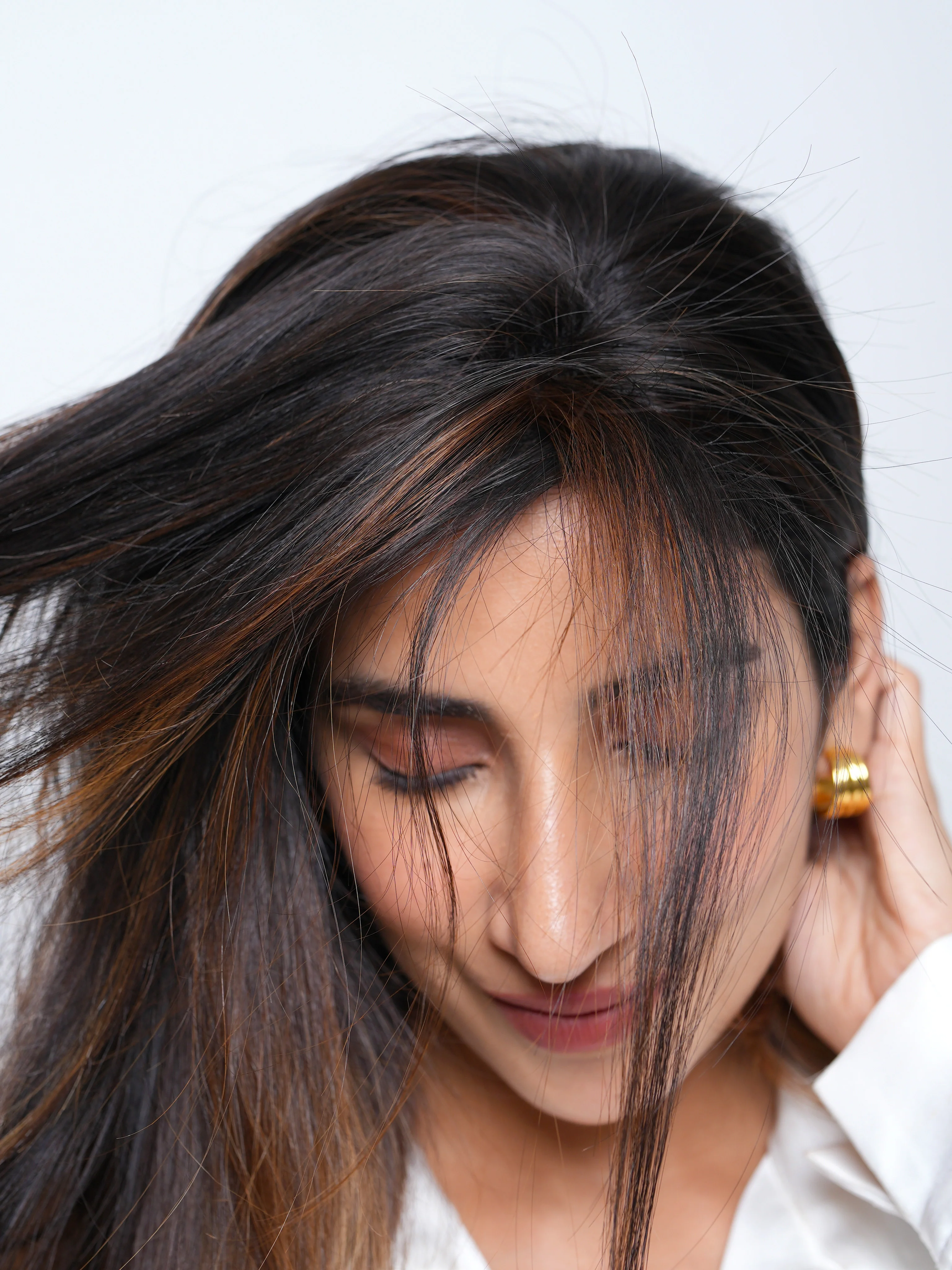 Backcombed hair topper – 14-16 inch- Lace Base – 4×4 | Nish Hair - Image 7