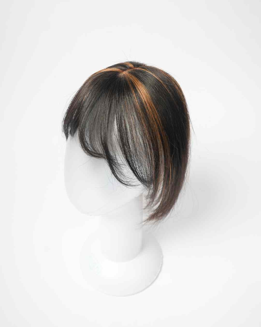 Bangs With Scalp Hair Topper – Silk Base Bangs – Nish Hair - Image 10