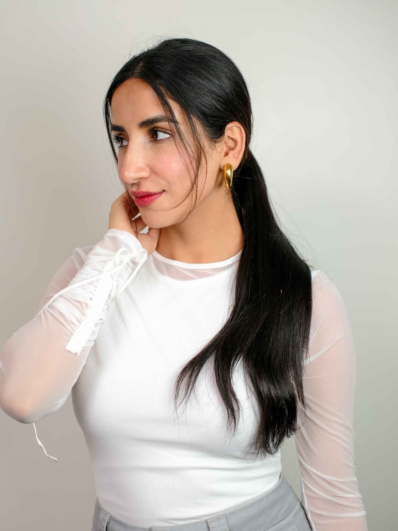 Claw clip ponytail for extreme volume | Nish Hair - Image 6