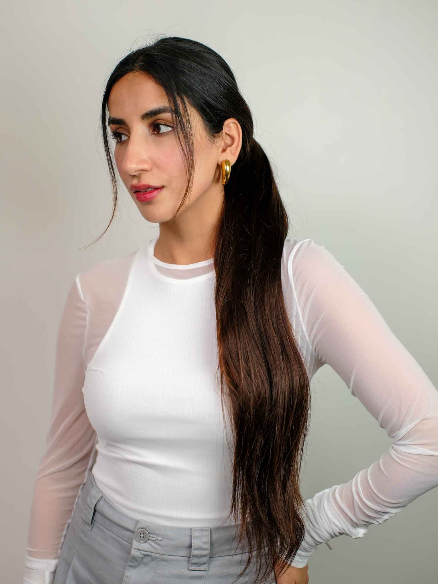 Claw clip ponytail for extreme volume | Nish Hair - Image 7