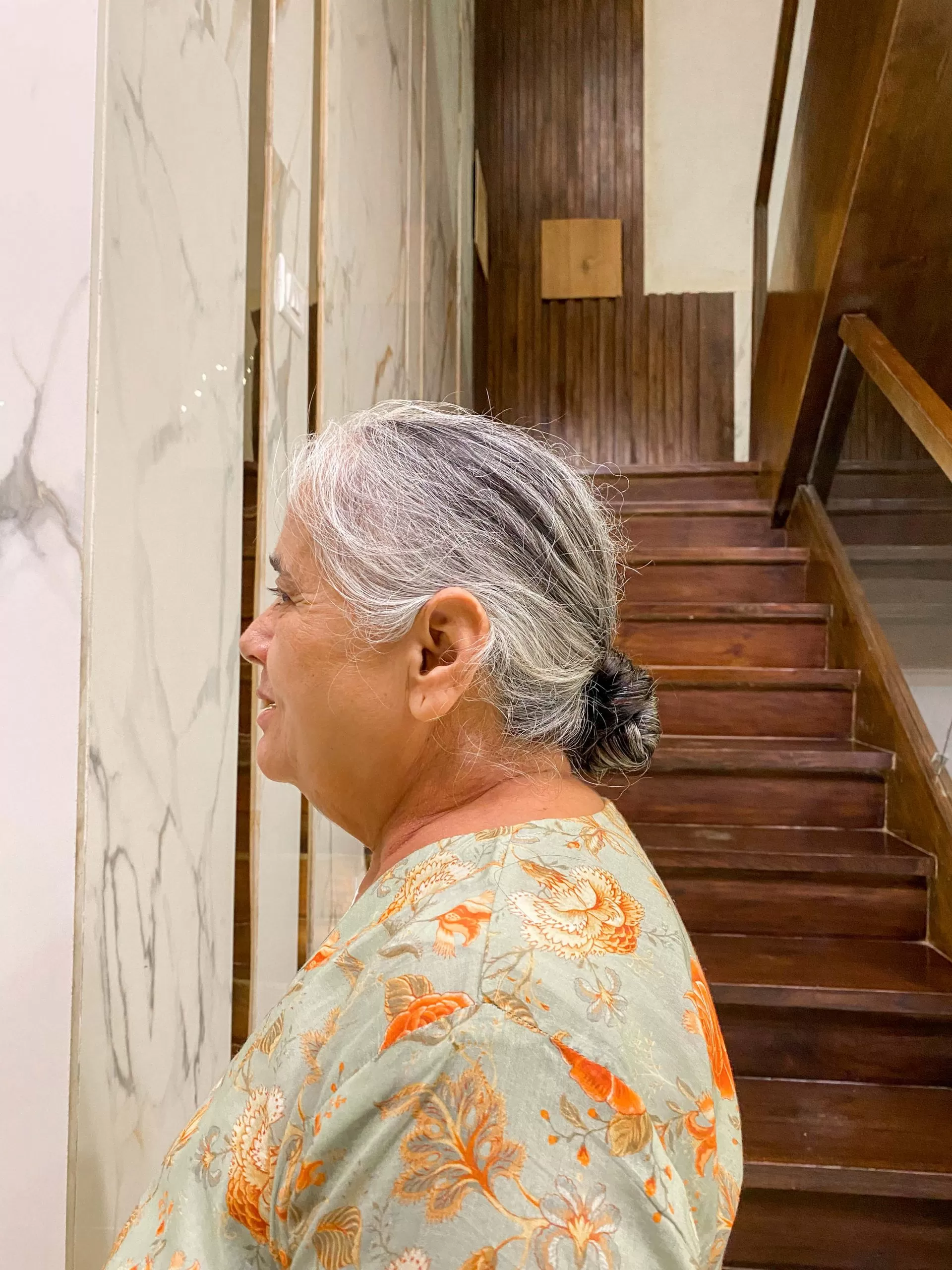 Donut Scrunchie Salt & Pepper Human Hair | Nish Hair - Image 3