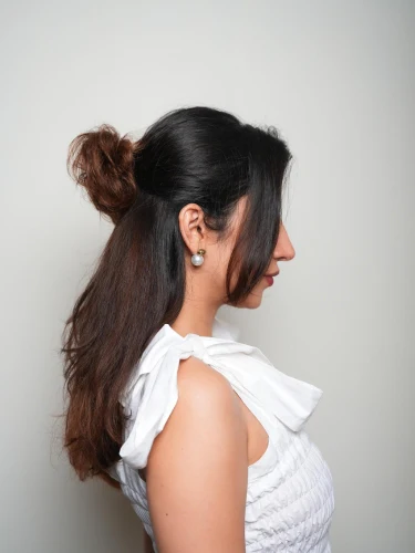 Human Hair Donut Scrunchie Light Brown - Image 3