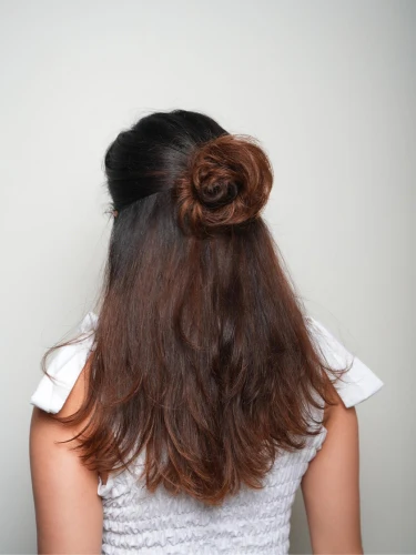 Human Hair Donut Scrunchie Light Brown - Image 6