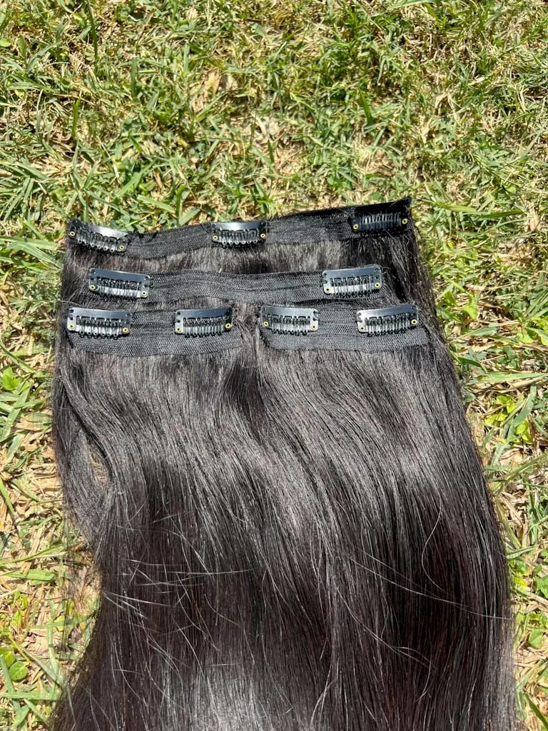 NATURAL BLACK – Classic Hair - CLIP In Extensions - Image 3