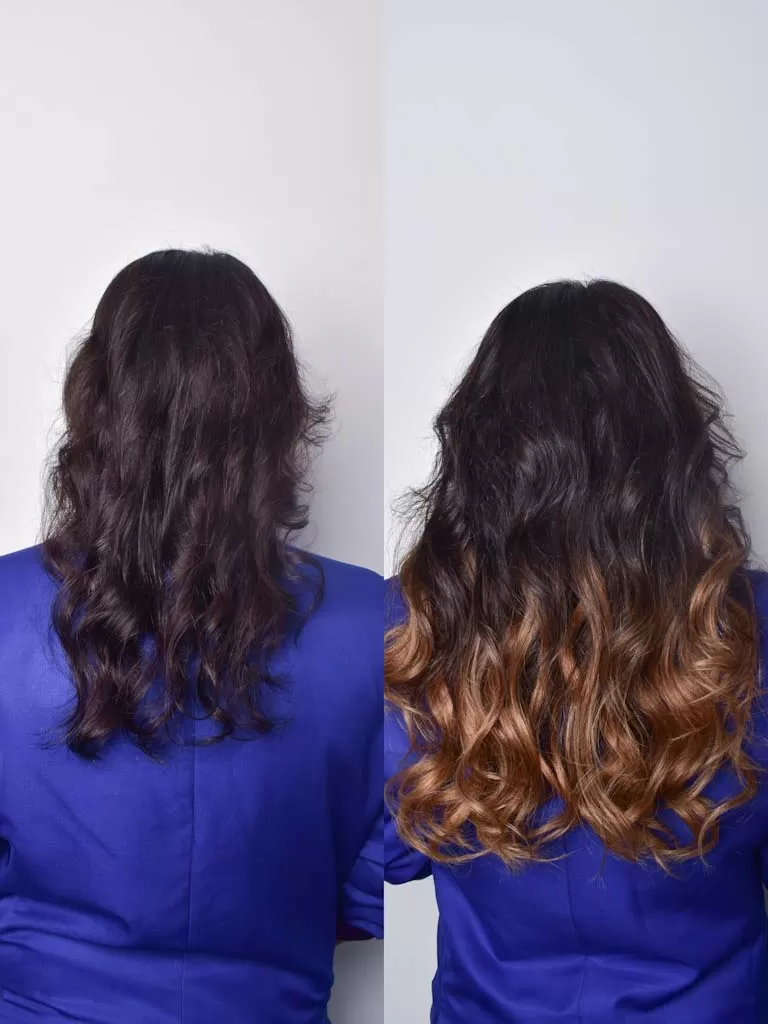 OMBRÉ BLONDE CLIP IN HAIR | Nish Hair - Image 3