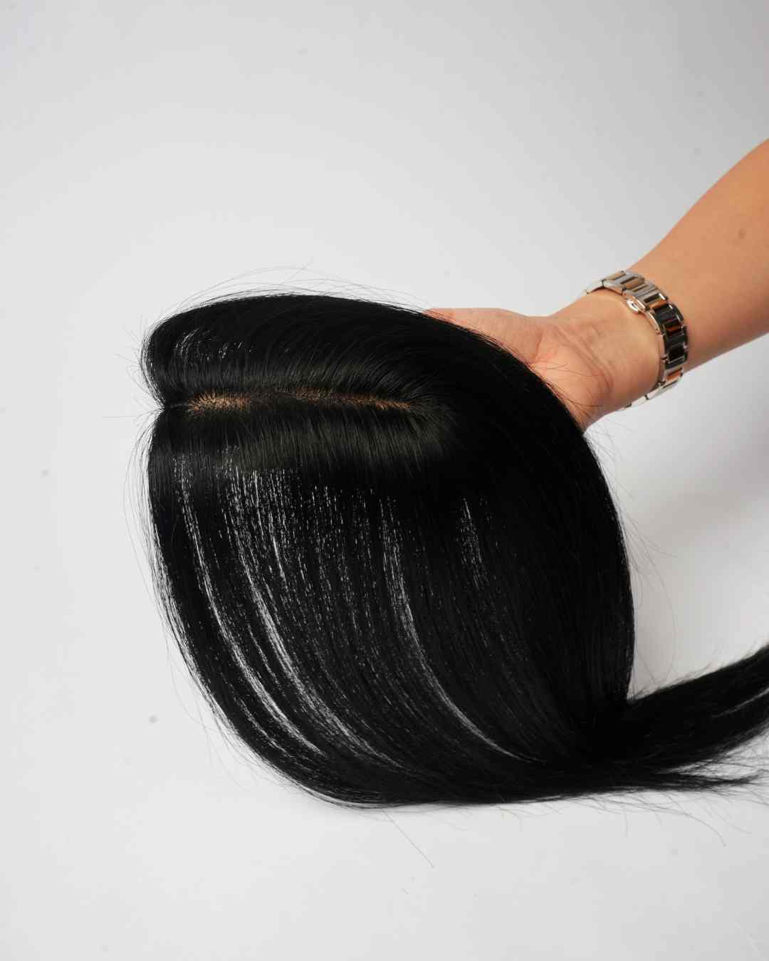 Scalp Line Hair Topper – 1.5 x 5inch – Silk Base - Image 10