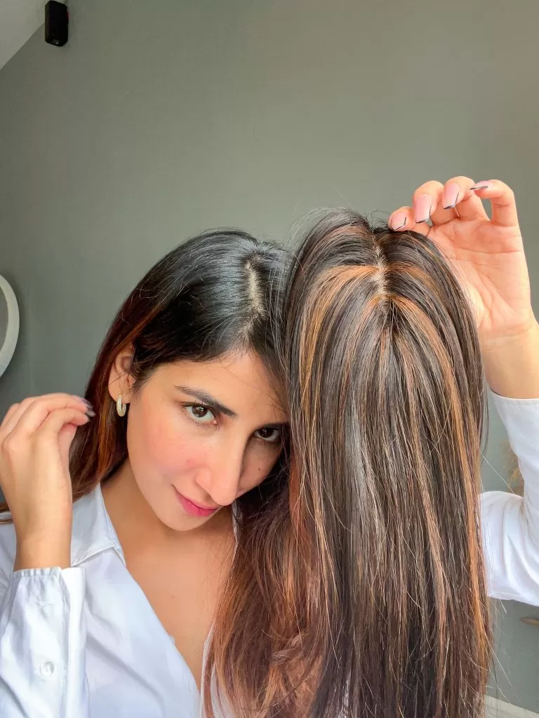 Scalp Line Hair Topper – 1.5 x 5inch – Silk Base - Image 7