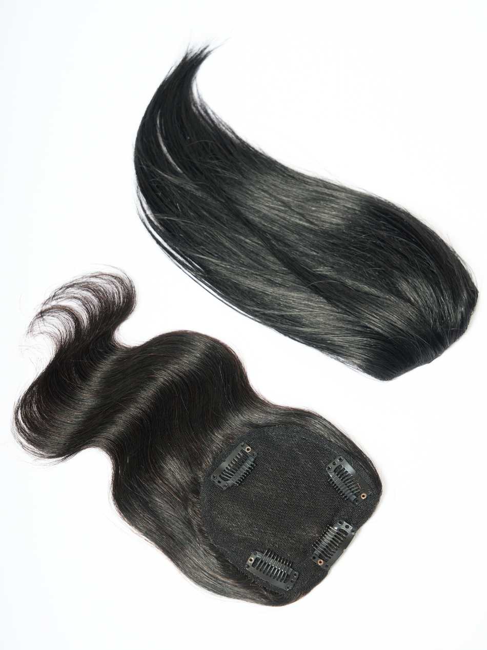 Backcombed Hair Topper - 8 inch - Lace Base | Nish Hair - Image 8