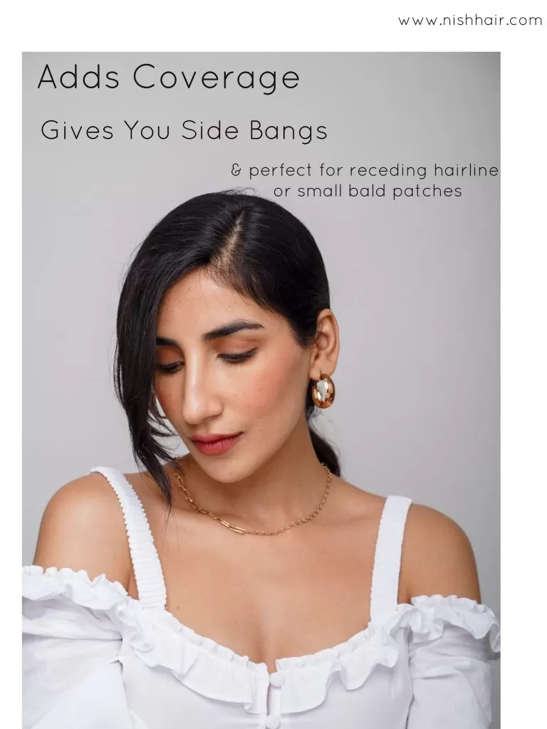 Side Bangs / Bald Patch Hair | Nish Hair - Image 3