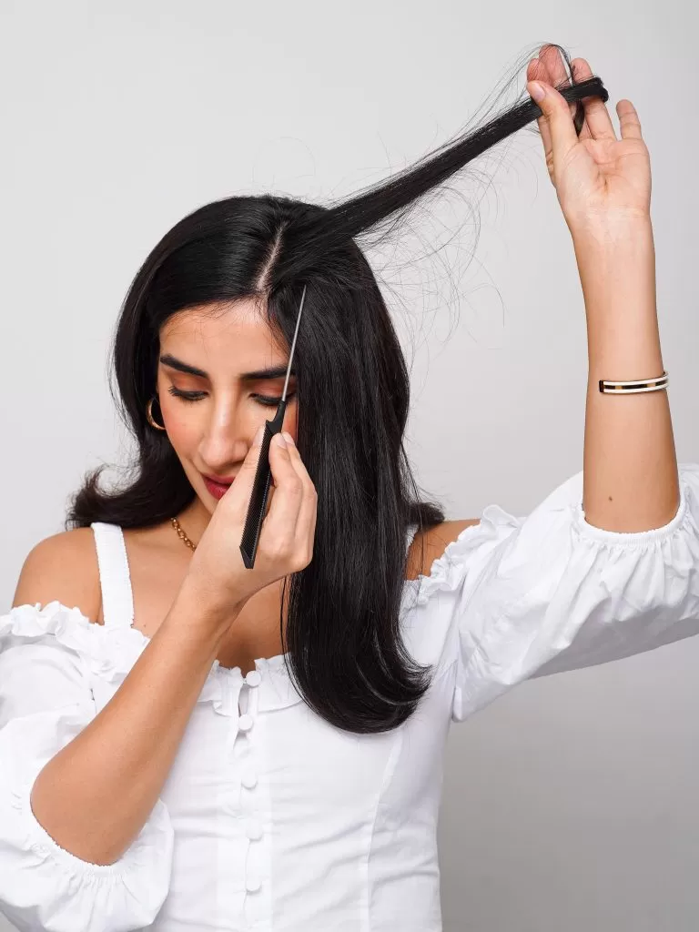 Side Bangs / Bald Patch Hair | Nish Hair - Image 5