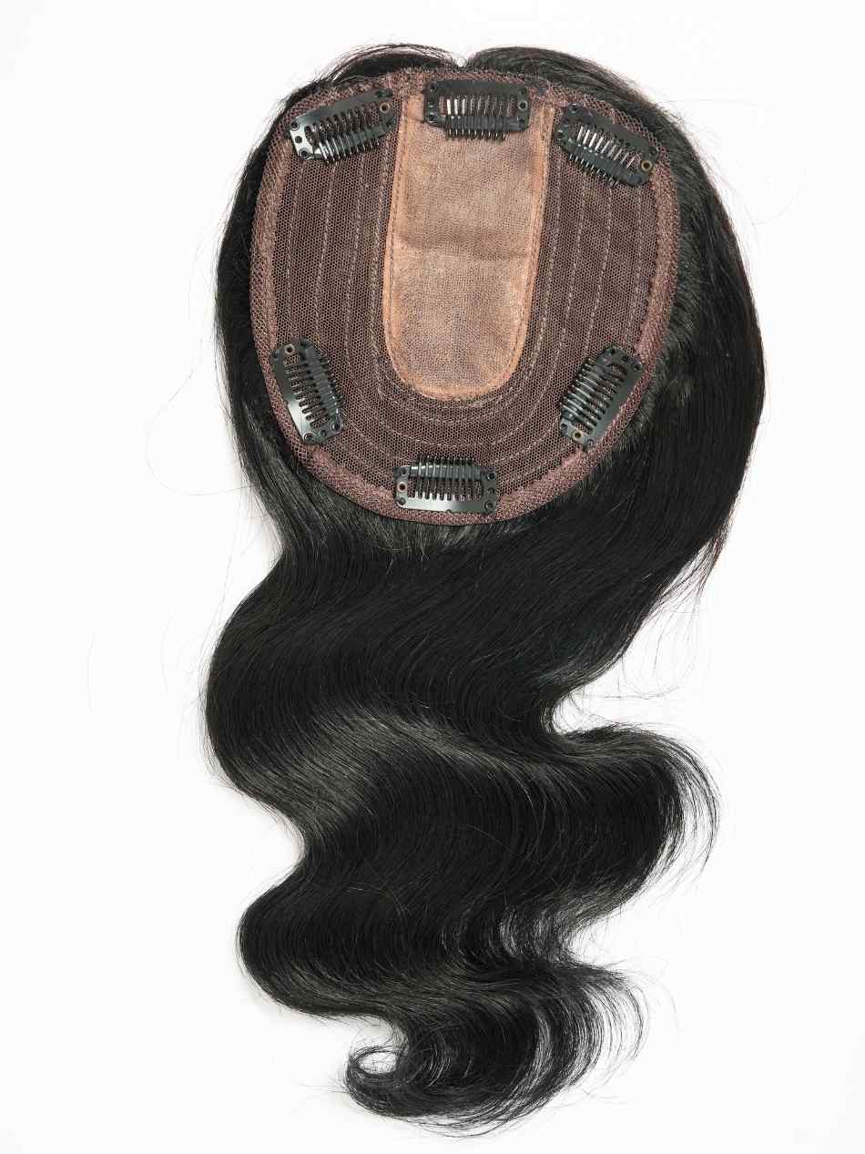 Silk Top Wefted LONG HAIR TOPPER 5x5.5Inch - Image 4