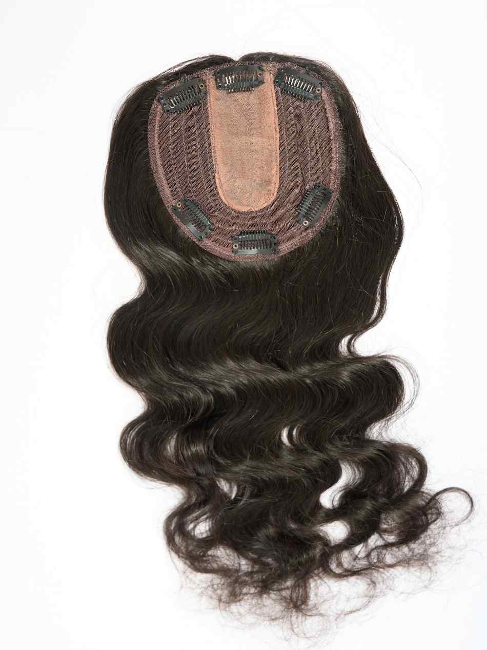 Silk Top Wefted LONG HAIR TOPPER 5x5.5Inch - Image 8