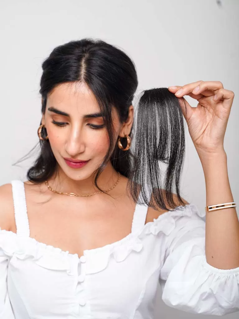 Wispy Clip-In Bangs | Nish Hair - Image 3