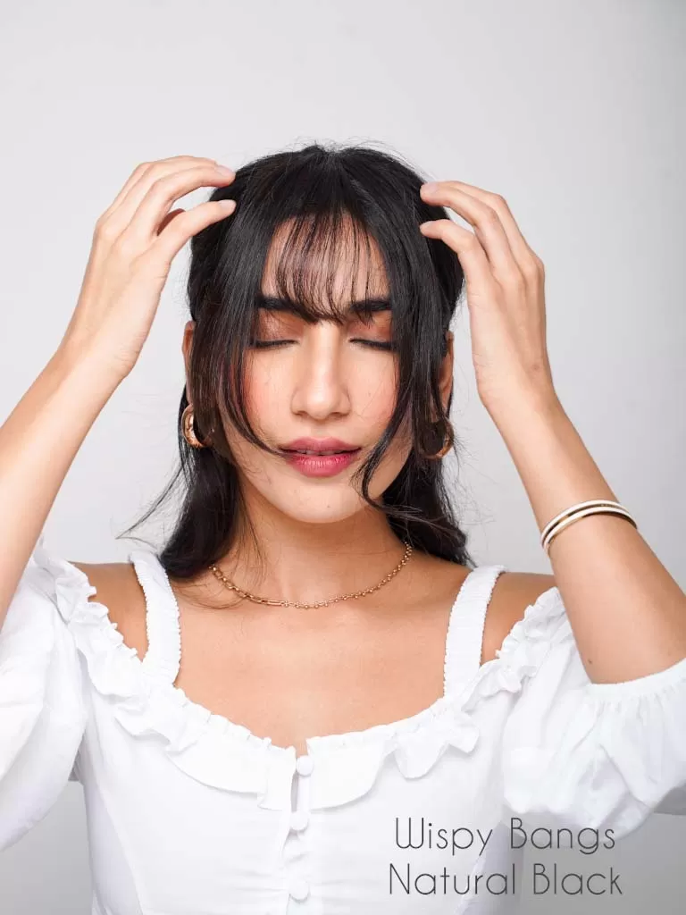 Wispy Clip-In Bangs | Nish Hair - Image 6